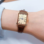 GEDI Women fashion watch korean simple elegant small square waterproof lady quart causal watch 82012
