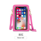 Touch screen messenger mobile phone bag female 2022 new trendy multi-functional fashion simple shoulder small bag mini mobile phone bag SJ617