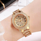 GEDI 2945 Fashion Casual Watch Hot Sale Women Elegant Luxury Diamonds Rhinestones Stainless Steel Waterproof Ladies Analog Quartz Wristwatch