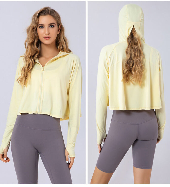 2022 new sunscreen clothing women's summer thin anti-ultraviolet loose large size ice silk sunscreen shirt sun hat sunscreen Top 8234
