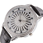 2022 fashion trend double layer fortune men's steel strap large dial rotary watch diamond inlaid watch women