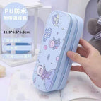 Space astronaut double pencil case boys handsome pencil bag School stationery box Children pen case cute pen box school supplies