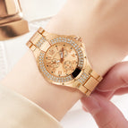 PINTIME Diamond-Embedded Fashion Waterproof Quartz Watch Business Casual Watch Women 2021