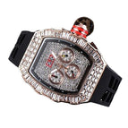 Men's watch Personalized Square Diamond 6-Pin Men's Quartz Watch Richard Starry European Watch Timing 8131