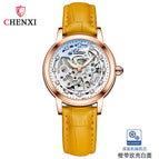 Chenxi new watch women's fashion diamond-encrusted waterproof automatic hollow mechanical watch watch CX-8830