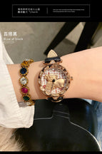 Dimini Little Golden Pig Transit Ladies Watch Leather fashion lovely Watch Waterproof Quartz women Watch 88246