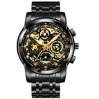 KIMSDUN hollow watch waterproof calendar quartz watch multi-functional fashion men's watch K-1966B