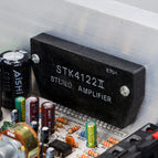 DX-0408 50W+50W 2.0 Channel Thick Film Series Stereo Amplifier Board Dual AC15V-18V 10HZ-20KHZ Potentiometer Power Amplifier Module