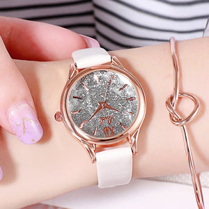 GEDI hot new simple scale women's watch Korean college style literary fashion trend women's leisure watch 13024