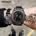 2021 SANDA 739 Men's Watches Top Brand Quartz Watch Men Waterproof S Shock men's casual  Sports Watch