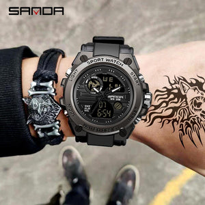 2021 SANDA 739 Men's Watches Top Brand Quartz Watch Men Waterproof S Shock men's casual  Sports Watch