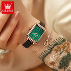 OLEVS Fashion Casual Women Quartz Watch Girl Wristwatch Waterproof Import Movement Watch small green table lady watch casual