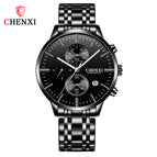 CHENXI Creative Style Watch Men's Multi-Function Sports Watch Men's Fashion Luminous Watch cx-971 steel