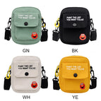 Sesame Street Small Bag Female Bag Mobile Phone Bag Ins Messenger Bag Wild Canvas Shoulder Bag Lady Bag