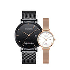 STARKING couple watch simple couple quartz watch starry sky object men and women calendar lovers watches