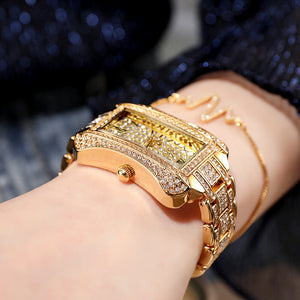 BW women's watch fashion luxury diamond square ladies watch luxury custom ladies quartz watch 8406