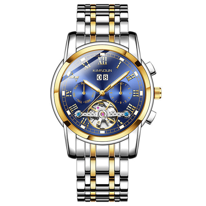 KIMSDUN business watch watch men's tourbillon mechanical watch multi-function luminous waterproof watch K-1896A