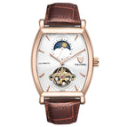 TEVISE men's watch Wine barrel square tourbillon fashion mechanical men's watch 8383d