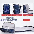 New primary school students cartoon school bag girl boy one-piece open large-capacity children's bag 5620