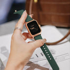 GUOU 8162 watch women's 2022 new fashion trend women's silicone strap small square watch sports watch watch for women