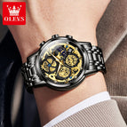 2022 OLEVS New Men's Watch Quartz Watch Multi-functional Timekeeping Men's Watch 9947
