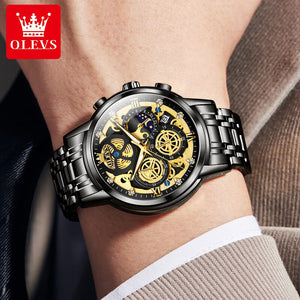 2022 OLEVS New Men's Watch Quartz Watch Multi-functional Timekeeping Men's Watch 9947