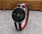 Punk Style Korean Concept Fashion Woven Mesh Strap Youth Watch Boys and Girls Canvas Strap Quartz Strap Turntable Fashion Watch 9002