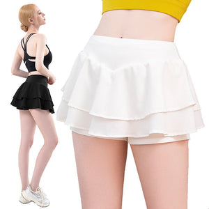 2023 Short Yoga Sports Skirt Women's Running Fitness Pocket Tennis Skirt Golf Skirt DQ053