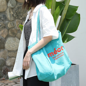 Japanese leisure literature canvas bag ins simple letter printing handbag net red fashion single shoulder women's bag sr1079-2