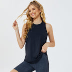 2021 Summer New Yoga Vest Running Fitness Exercise Riding Mountaineering Loose blouse sports T-shirt yoga top 8168
