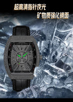 KIMSDUN K-2132B mens casual watch Gypsophila diamond-studded tonneau-shaped fashion luminous waterproof men watch