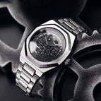 Bestwin Men's Watch Alloy Hollow Sheet Plate Luminous Machinery Calendar Waterproof Men's Quartz Watch 951