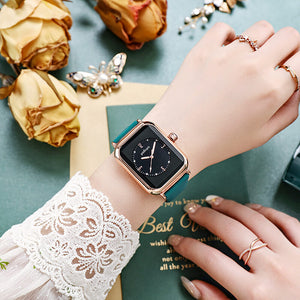 New arrival artistic luminous quartz watches women's net red fashion silicone small square watch women's watch