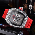 Men's watch Personalized Square Diamond 6-Pin Men's Quartz Watch Richard Starry European Watch Timing 8131