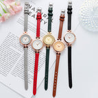 GEDI new fashion waterproof women's watch fashion retro large dial thin strap leisure women watch 14021