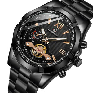 New Forsining Mechanical Watch Men's Fashion Casual Flywheel Toy Automatic Mechanical Watch SLZe260