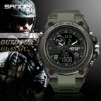 2021 SANDA 739 Men's Watches Top Brand Quartz Watch Men Waterproof S Shock men's casual  Sports Watch