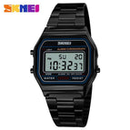 SKMEI 1123 Men LED Digital Sports Watches Men's Women Relogio Masculino Stainless Steel Military Waterproof Wristwatches
