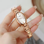 GEDI Oval Design Women's Watch Small Green Simple Temperament Commute Quartz Watch Women 22002