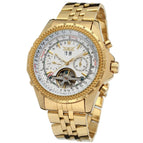 Jaragar Men's Fashion Casual Tourbillon Large Dial Hollow Automatic Mechanical men casual Watch SLZf65