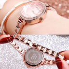 GEDI 81023 Fashion Casual Watch Hot Sale Women Elegant Luxury Diamond Stainless Steel Waterproof Ladies Dress Analog Quartz Wristwatch