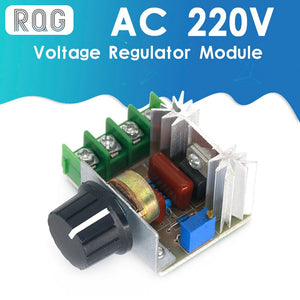 AC 220V 2000W SCR Voltage Regulator Dimming Dimmers Motor Speed Controller Thermostat Electronic Voltage Regulator Module
