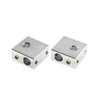 Aluminum Heater Block All-Metal 20*20*10mm for MK7 MK8 Extruder RepRap i3 DIY 3D Printer Hot End For 3D Printing