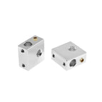Aluminum Heater Block All-Metal 20*20*10mm for MK7 MK8 Extruder RepRap i3 DIY 3D Printer Hot End For 3D Printing