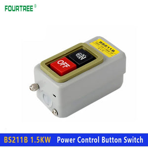 BS211B 1.5KW Power Control Button Switch Industrial Household Three-Phase Motor Start Button Press Switch 10A