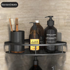 Bathroom Corner Shelf without Drilling Rustproof Space Aluminum Shower Storage Rack Shampoo Holder  Bathroom Accessories