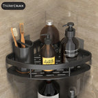 Bathroom Corner Shelf without Drilling Rustproof Space Aluminum Shower Storage Rack Shampoo Holder  Bathroom Accessories