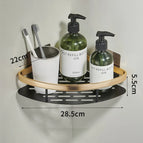 Bathroom Corner Shelf without Drilling Rustproof Space Aluminum Shower Storage Rack Shampoo Holder  Bathroom Accessories