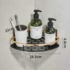 Bathroom Corner Shelf without Drilling Rustproof Space Aluminum Shower Storage Rack Shampoo Holder  Bathroom Accessories