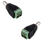 Big sale 100PCS DC Connector CCTV male Plug Adapter Cable UTP Camera Video Balun Connector 5.5 x 2.1mm Free shipping !!